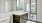 a bathroom with a large mirror